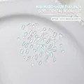 Strass per nail art in cristallo aurora con forme geometriche miste pacco da 100 - Circa 100 Pezzi / Bolla di Sale Marino
