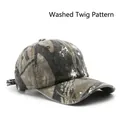 Classic washed cotton baseball cap featuring a branch camouflage pattern for outdoor wear - Tree Branch