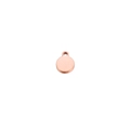 Poliertes Edelstahl-Rundelement in Roségold mit Öse für DIY-Schmuckherstellung - 5.5*7mm / Roségold