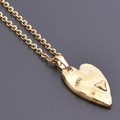 18k gold plated stainless steel heart pendant necklace for DIY jewelry making - Necklace Set (With Pendant) / Gold