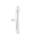 Vaso sottile in ceramica bianca HP333W altezza 40,5cm per decoro moderno minimalista - HP333W Bianco Corto