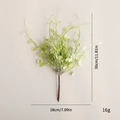 Artificial frosted green plant stem 30cm height 18cm width for Christmas DIY decor - Heart Grass (6Pcs)
