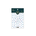 Blue and purple snowflake nail art stickers TS-944 with thin adhesive backing sheet - TS-944 Snow North Fragrant South (Flat Blue-Purple)