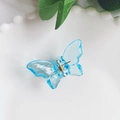 Dreamy transparent blue butterfly hair claw clip made of acrylic on a white background - 4.5CM / Light Blue