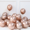 Glossy rose gold metallic balloon for elegant wedding and birthday party decorations - 12 Inch 2.8g Metallic Champagne Gold 50Pcs