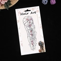 Funkelnde rosa und klare Strasssteine für Haare als kreative DIY-Frisur-Sticker-Dekoration - Rosa Stil