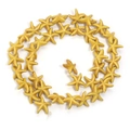 Strand of yellow starfish shaped turquoise beads for DIY handmade jewelry bracelets - 13*13mm / Yellow