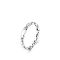 Minimalistischer S925 Sterling Silber Ring mit fein graviertem Fischmuster Design - US Größe 5 / 925er Silber