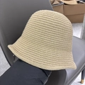 Dettaglio ravvicinato del cappello alla pescatora in maglia kaki con trama traspirante - M (56-58cm) / Cachi