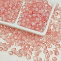 Pink crackle glass beads in 6mm and 8mm sizes for DIY jewelry and handmade crafts - 6mm / Peony Pink