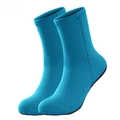 Blue 3mm neoprene diving socks with non-slip soles for snorkeling and water sports - Blue Bw3002-l / M (size 38-39)
