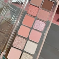 Paleta de sombras de 12 colores con tonos mate y brillo en rosa y tierra - 09# Melocotón Manzana
