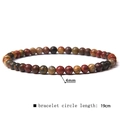 4mm/19cm Natural Red Pine Stone