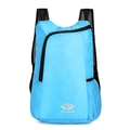 Blue lightweight folding backpack made of nylon for hiking and outdoor sports - Standard Type / Sky Blue