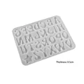 Transparante siliconen mal voor letters en sterren hangers van 12,6x9,8x0,5 cm - Nr.2 Hoofdletters met Ster