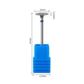 Blue base diamond nail drill bit with 10mm head diameter for cuticle prep and Russian manicure - PG-13 Flat Disc