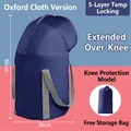 Deep blue portable folding foot bath bag with five-layer heat insulation and knee height - Navy Blue