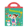 Portable Seasons educational sticker book for kids with colorful seasonal illustrations - Seasons Style