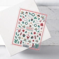 5D stereoscopic Christmas nail stickers TS-232 with Santa and reindeer motifs - Christmas Party (TS-232)