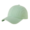 Classic light green washed cotton baseball cap with adjustable strap and curved brim - Washed Light Green