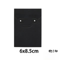 Black matte paper earring and necklace display card with Fashion Jewelry text, 6x8.5cm - Black Fashion Display Card (05N2H) / Large