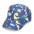 Casquette de baseball enfant bleu foncé avec motifs dinosaures et lettrage Roar - 52-54cm / Bleu Foncé Roar Dinosaure Imprimé (#18)