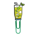 Graffetta creativa mojito e lime con decorazione cartoon in silicone per libri - 4112-08 Bevanda Mojito