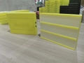 Creative yellow A4 LED letter light box with three rows for DIY room decoration - 119 Color Letter Cards / Yellow