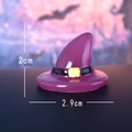 Mini chapeau de sorcière violet lumineux pour décor de jardin, hauteur 2cm et diamètre 2,9cm - Chapeau de magicien lumineux