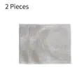 Lot de 2 lavettes en fil métallique gris avec maille double face anti-rayures - 2 Pièces