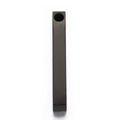 Vertical black stainless steel bar pendant with circular hole for DIY jewelry - Black