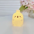 Cute bunny shaped night light glowing in warm yellow light for home decoration - Small - White Rabbit