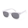 Toddler white square frame sunglasses with dark lenses for children aged 0-3 - Shark White