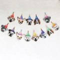 Dog birthday banner featuring various puppy breeds wearing colorful party hats - New Dog Model Banner