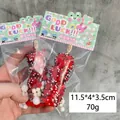 Rote Zuckerkürbis-Quetschfigur zum Stressabbau, 70g Gewicht in Klarsichtverpackung - Sesam Kandierte Hagebutte