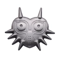 Majora's Mask replica heart-shaped grey mask with spikes on a clean white background - Legend Mask
