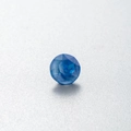 Minimalist geometric round blue zircon earring stud accessory with premium facet cuts - 6.2MM / Blue/Mocha (31#)
