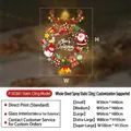 Size chart for Christmas static window stickers with Santa, reindeer and snowman designs - Merry Christmas Wreath P-SD361 / S (30x40cm)