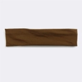 Brown breathable cotton sports headband for running and outdoor sweat absorption - Light Caramel