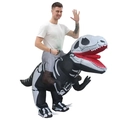 Inflatable skeleton dinosaur riding costume for adult Halloween party entertainment - Riding A Glow-in-the-dark Skull Dragon / One Size