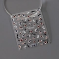 Adesivi per nail art a rilievo con fiori rosa e blu su base trasparente sottile - TS-2793 Pistillo