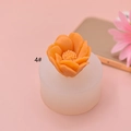Siliconen mal voor DIY bloemenkaarsen en zeep met oranje bloemmotief type nummer 4# - Stijl 4 (4#)