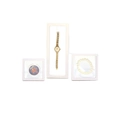White PE film jewelry floating display cases in rectangular and square shapes - 9*9*2CM / White