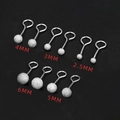 Macro view of 316 titanium steel matte beads in sizes from 2.5mm up to 6mm - 3mm Steel Frosted 9-Shape (Single)