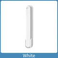 Single white wall-mounted folding clothes hanger in durable plastic for dormitory storage - White (1PC)
