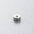 Base de pendiente geométrico de acero inoxidable pulido con tapa de rosca redonda - Disco Color Acero (0.8*4mm) (配件001)