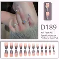 Glitzernde Press-on-Nägel mit rosa-silbernem Verlauf und 3D-Kristall-Schmetterlingen - Pink Silber Farbverlauf Schleife Strass (D189)
