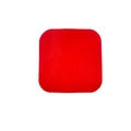 Square red non-slip silicone jar opener pad with textured surface for kitchen grip - Red Square
