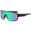 Occhiali ciclismo bimbo con montatura nera e lenti specchiate verde-viola - Montatura Nera Specchio Verde