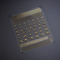5D dimensional gold bow nail stickers with pearls and quilted patterns, model TL-026 - Gold Bowknot Rhinestone Style (TL-026)